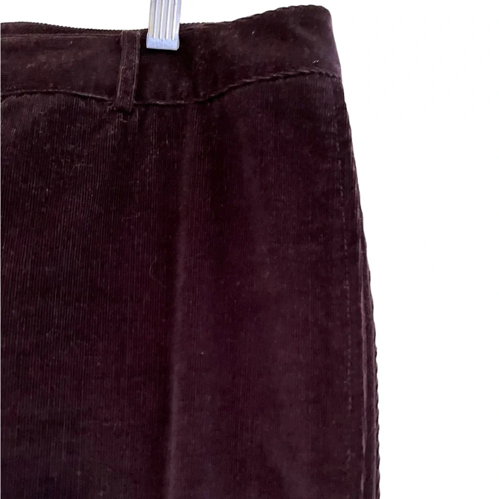 Etcetera Chocolate Brown Corduroy Pant 8 NEW